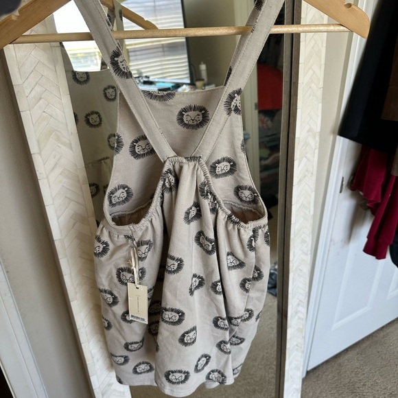 Rylee + Cru NWT Cream Lion Pattern Kids Dress - Picture 3 of 7